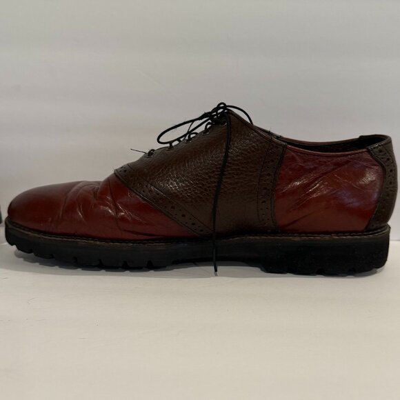 HS Trask Mens 10.5 W Bison Leather Oxford Shoes Made in USA - Picture 7 of 11